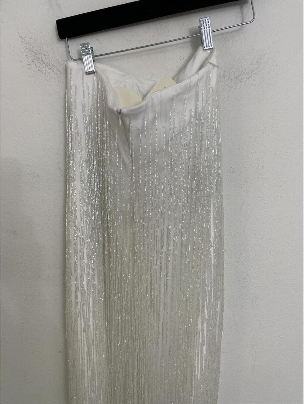 Baobab Collection Magia White Strapless Fringe Maxi Dress - Picture 8 of 14